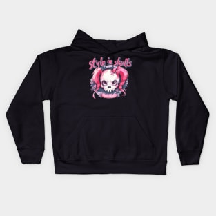 Skull Girl, Skull Fun T-Shirt 09 Kids Hoodie